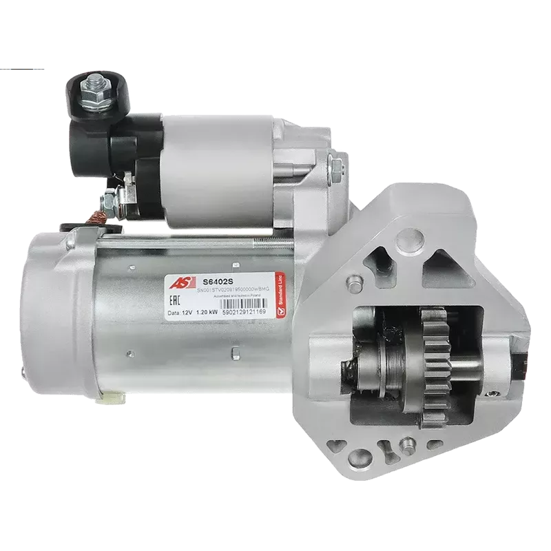 Démarreur 12V 1.80kW 19 dents AS-PL UD20547S, DENSO 428000-6850, 428000-9360, HONDA 31200-RK2-A01, 31200RN0A01
