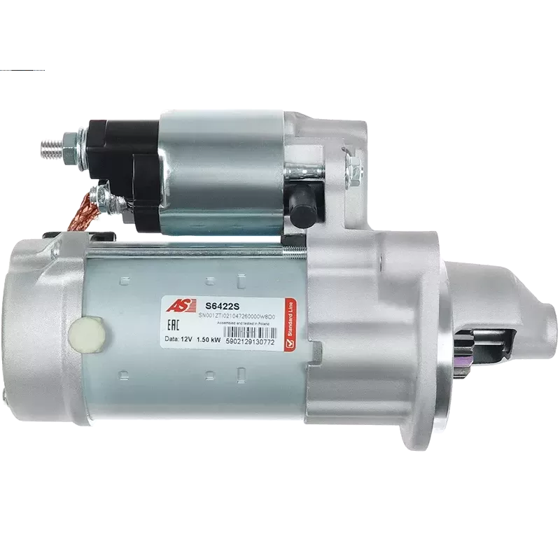 Démarreur 12V 1.50kW 15 dents AS-PL S6422S, UD18551S, DELCO DRS0951, DS2061, DENSO 428000-9260