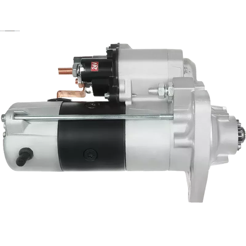 Démarreur 24V 7.80kW 10 dents AS-PL S6424S, UD90481S, CUMMINS 4995643, DENSO 428000-7160, 428000-7161