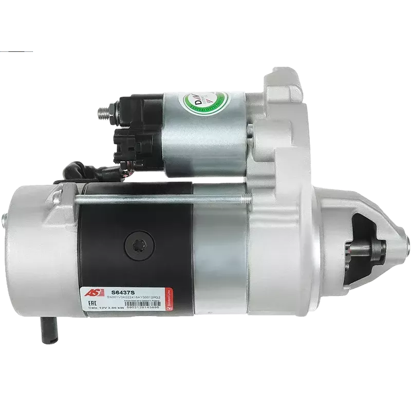 Démarreur 12V 2.00kW 9 dents AS-PL UD16949S, BOSCH 0986CR1794, 0986UR1794, SR3312X, DELCO DRS1157