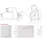 Démarreur 12V 1.00Kw 9 dents DENSO DSN921, 428000-7740, 228000-7590, 228000-7581, 228000-7580, DELCO DRS0512