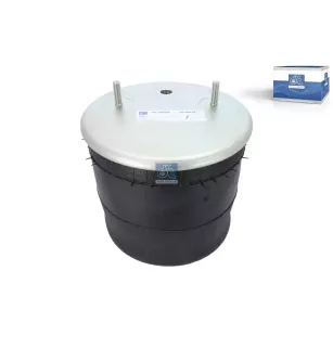 Coussin d'air, avec piston plastique, D: 260 mm, Dmax: 315 mm, M12 x 1,75, M22 x 1,5, L: 340 mm Pour BPW tbd - 05.429.43.21.0