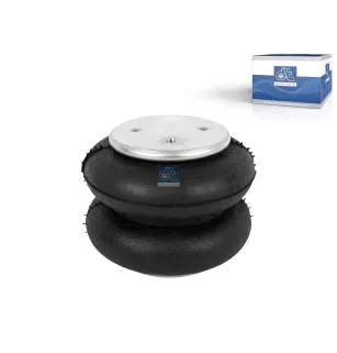 Coussin d'air D: 160 mm, Dmax: 260 mm, M10 x 1,5, 1/4" x 18 NPT, L: 210 mm Pour Schmitz Cargobull tbd, Meritor Suspension