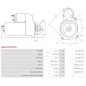 Démarreur 12V 1.10kW 10 dents AS-PL UD815149(DENSO)S, DENSO DSN3001, FORD 1011331, 1018883, 1063999