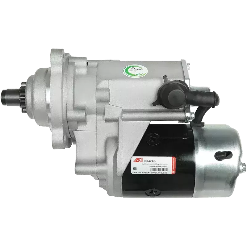 Démarreur 24V 4.50kW 10 dents AS-PL UD17017S, UNIPOINT STR6177, STR6177B