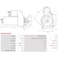 Démarreur 12V 1.00Kw 9 dents CASCO CST44101, CST44101AS, CST44101ES, CST44101GS, CST44101OS, CST44101RS