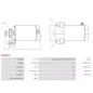 Démarreur 12V 0.70Kw 9 dents SUZUKI 31100-03H00, 31100-06H00, 31100-06H01, 31100-14F00, 31100-14F00000, 31100-14F01