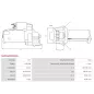 Démarreur 12V 0.80kW 9 dents AS-PL UD810332(DENSO)S, DENSO 228000-9260, 228000-9261, 228000-9262, 228000-9263