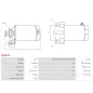 Démarreur 12V 0.70Kw 9 dents KAWASAKI 21163-3715, 21163-3716, 21163-3718, 21163-3719, DENSO 428000-0081, 428000-0080