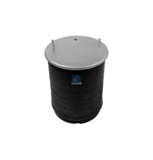 Coussin d'air, avec piston plastique D: 287 mm, Dmax: 350 mm, M12, M22 x 1,5, L: 380 mm Pour Schmitz Cargobull tbd