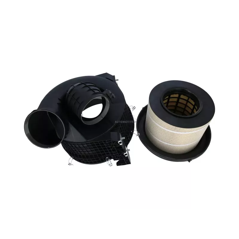 Carter de filtre à air, complet, avec filtre pour Mercedes-Benz Actros 1, 2, 3, Atego 1, Axor - 0170944802 - 0170944902
