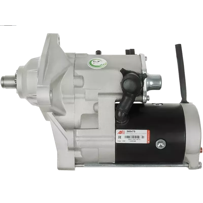 Démarreur 12V 5.00kW 10 dents AS-PL UD100742S, CASE 87593436, DENSO 428080-5850, DSN2031, CASCO CST40515GS