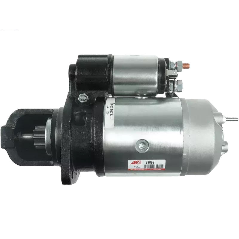 Démarreur 12V 3.10kW 9 dents AS-PL S9092, UD02667S, ISKRA / LETRIKA 11.130.863, AZJ3301, IS0863
