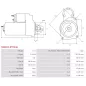 Démarreur 12V 3.10kW 9 dents AS-PL S9092(LETRIKA), ISKRA / LETRIKA 11.130.863, AZJ3301, IS0863, MAGNETON 443115144763