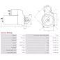 Démarreur 24V 4.00kW 11 dents Remplace pour BOSCH 0001231007, 0001231019, 0001231030, 0001231119, 0986018990