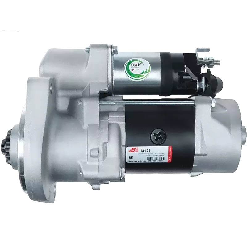 Démarreur 24V 4.50kW 11 dents AS-PL S9128, UD02176S, BOSCH F042001003, HINO 28100-2326A, 28100-2327E