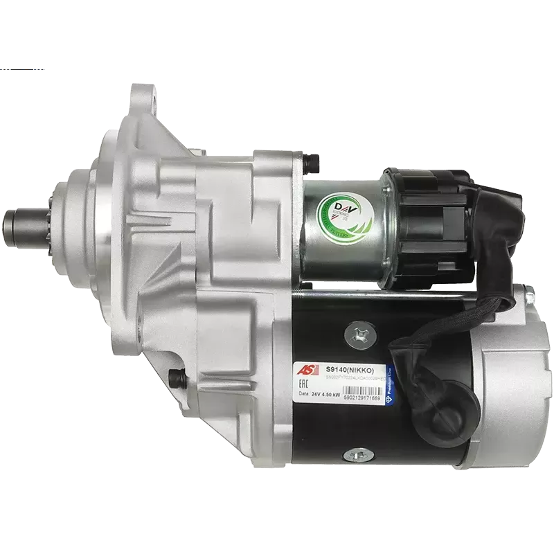 Démarreur 24V 4.50kW 11 dents AS-PL UD100715(NIKKO)S, UD100778(NIKKO)S, CARGO 114267, ISUZU 1811003310, 1811003380