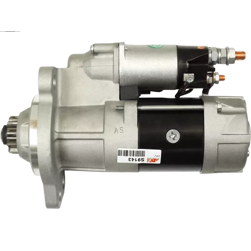 Démarreur 24V 6.00kW 10 dents AS-PL S9143, UD01378S, ISKRA / LETRIKA TM255, KATEK 91123708, M9T9112