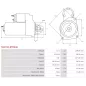 Démarreur 12V 3.20kW 10 dents AS-PL UD11884(LETRIKA)S, BOBCAT 6911913, 7020620, CARGO 113654, 114387