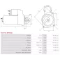 Démarreur 12V 4.20kW 11 dents AS-PL UD11886(LETRIKA)S, CARGO 114264, DELCO DRS0117, ISKRA / LETRIKA 11.131.848, AZF4181