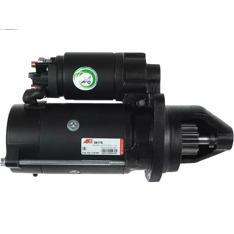 Démarreur 12V 3.20kW 11 dents AS-PL S9175, UD11323S, ISKRA / LETRIKA 11.131.116, 11.131.426, 11.131.728