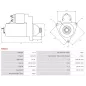 Démarreur 12V 1.00Kw 9 dents MAGNETON 443115141310, 443115141311, 443115142350, 443115614130, 9141310, 9141430