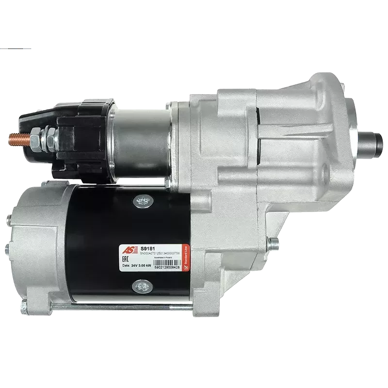 Démarreur 24V 3.00kW 11 dents AS-PL UD11102S, CARGO 115954, KOMATSU 600-863-3110, 600-863-3210, 600-863-3211
