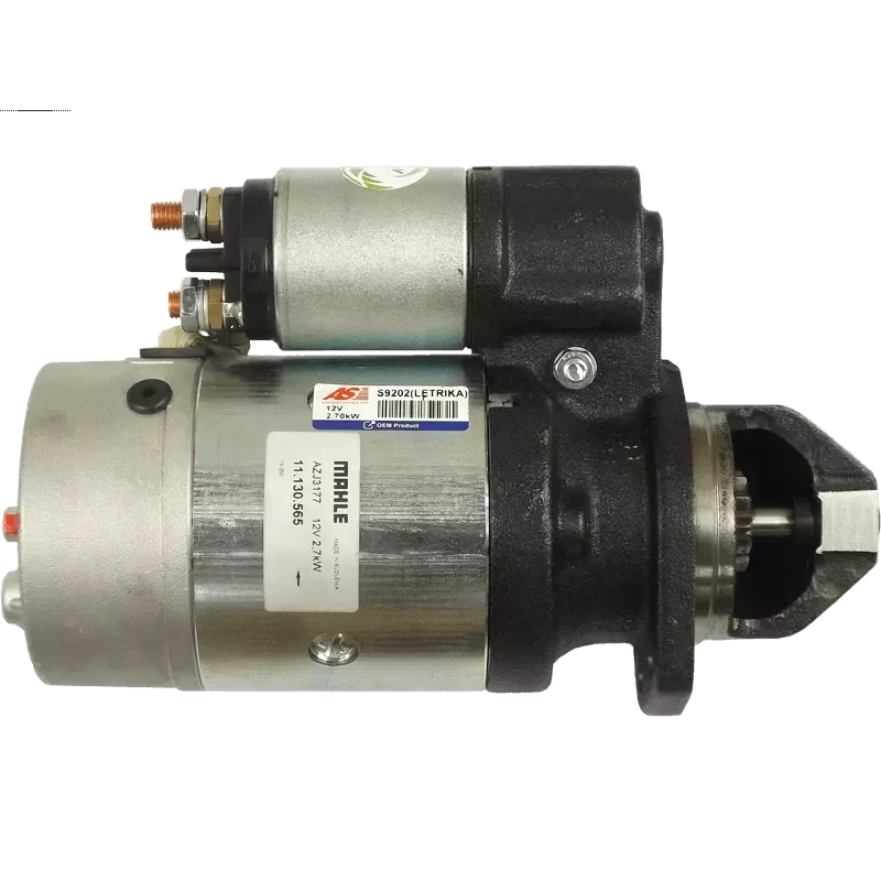 Démarreur 12V 2.70kW 11 dents AS-PL UD11897(LETRIKA)S, ATLAS COPCO 291316600, BOSCH 0001362700, 0986015420, SR931X