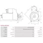 Démarreur 12V 3.00kW 10 dents AS-PL UD11894(LETRIKA)S, CARGO 113532, CLAAS 0011230230, 0011271610, 11271610