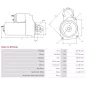 Démarreur 24V 4.00kW 9 dents AS-PL UD11888(LETRIKA)S, BOSCH 0001360023, 0001360036, 0001368030, 0986011370