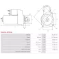 Démarreur 12V 4.00kW 10 dents AS-PL UD11891(LETRIKA)S, CARGO 111224, CATERPILLAR 302071, 343274, 369714