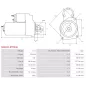 Démarreur 12V 3.00kW 10 dents AS-PL UD11903(LETRIKA)S, BOSCH 0001359010, 0001359058, 0001359114, 0001359124