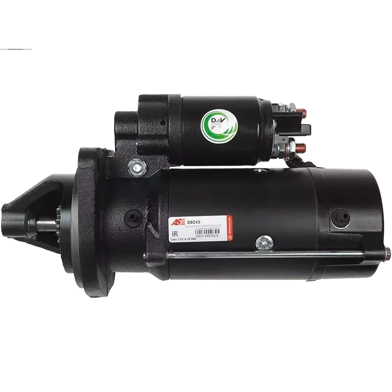 Démarreur 12V 4.20kW 9 dents AS-PL S9243, UD12004S, BOSCH 0001230007 Démarreur 12V 4.20kW 9 dents AS-PL S9243, UD12004S, BOSCH 0001230007