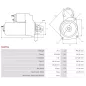 Démarreur 24V 4.50KW 10 dents PERKINS 4470977, 4510011, 5904518, T400418, T434131, CASCO CST21650GS