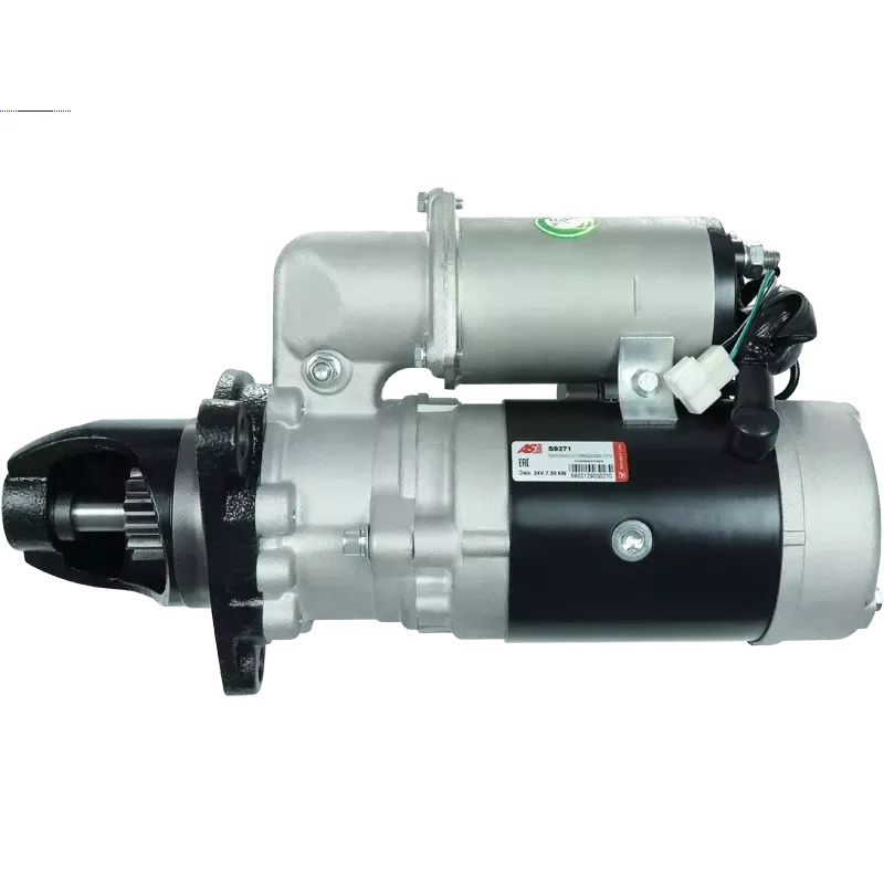 Démarreur 24V 7.50kW 12 dents AS-PL S9271, UD11092S, KOMATSU 600-813-4921, NIKKO 0-23000-6980 Démarreur 24V 7.50kW 12 dents AS-PL S9271, UD11092S, KOMATSU 600-813-4921, NIKKO 0-23000-6980