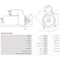 Démarreur 12V 4.20kW 10 dents AS-PL UD809656(LETRIKA)S, BOBCAT 6632415, ISKRA / LETRIKA 11.131.237, AZF4570, IS1157