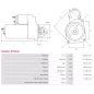 Démarreur 12V 3.00kW 10 dents AS-PL UD809665(LETRIKA)S, DELCO 19083044, DRS0659, DS1769, DEUTZ 160504831