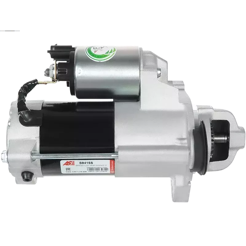 Démarreur 12V 1.70kW 17 dents AS-PL S9415S, UD18601S, DELCO DRS1387, OPEL 95523340, 95526427