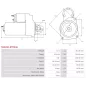 Démarreur 12V 4.20kW 10 dents AS-PL UD812035(LETRIKA)S, CARGO 115391, ISKRA / LETRIKA 11.131.573, AZF4146, IS1158