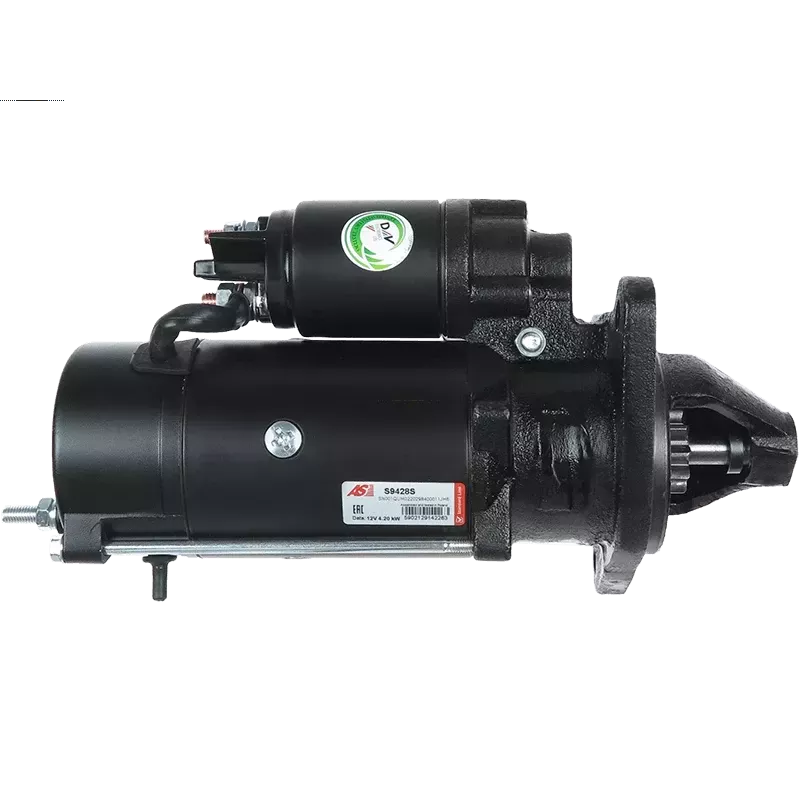 Démarreur 12V 4.20kW 10 dents AS-PL S9428S, UD90515S, CARGO 115391, ISKRA / LETRIKA 11.131.573, AZF4146