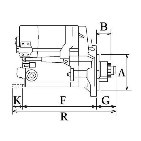 Demarreur 12 voltios, Bosch 0986015001, Iskra ISJ0003