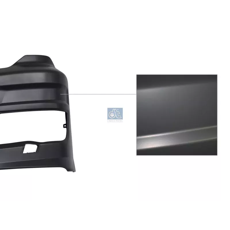 Angle de pare-chocs, gauche, gris pour MAN TG-Serie - 81.41610.5829