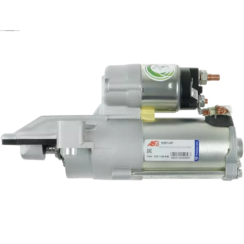 Démarreur 12V 1.40kW 12 dents AS-PL UD101608S, FORD 2198353, AMJX6T11000CA, JX6T-11000-CA, CASCO CST14146GS