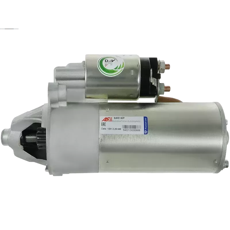 Démarreur 12V 2.20kW 10 dents AS-PL UD101579S, BOSCH 0001218105, 0001218128, 0001218728, 0986015090