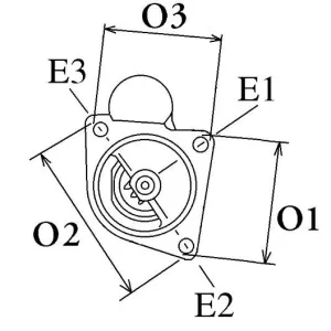 Démarreur Tracteur Ford 2000, 3000 - 83981923