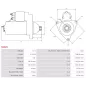 Démarreur 12V 2.70Kw 10 dents LUCAS 23669, 26211, 26211A, 26211D, 26211E, 26211H