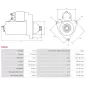 Démarreur 12V 2.70Kw 10 dents LUCAS 26274, 26274B, 26274E, 26274H, 26320D, 26323