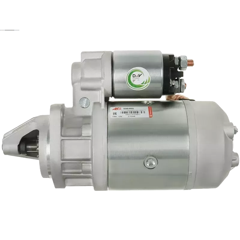 Démarreur 12V 2.70kW 9 dents AS-PL UD100732S, BOSCH 0001354031, 0001354095, 0001366025, 0986011190