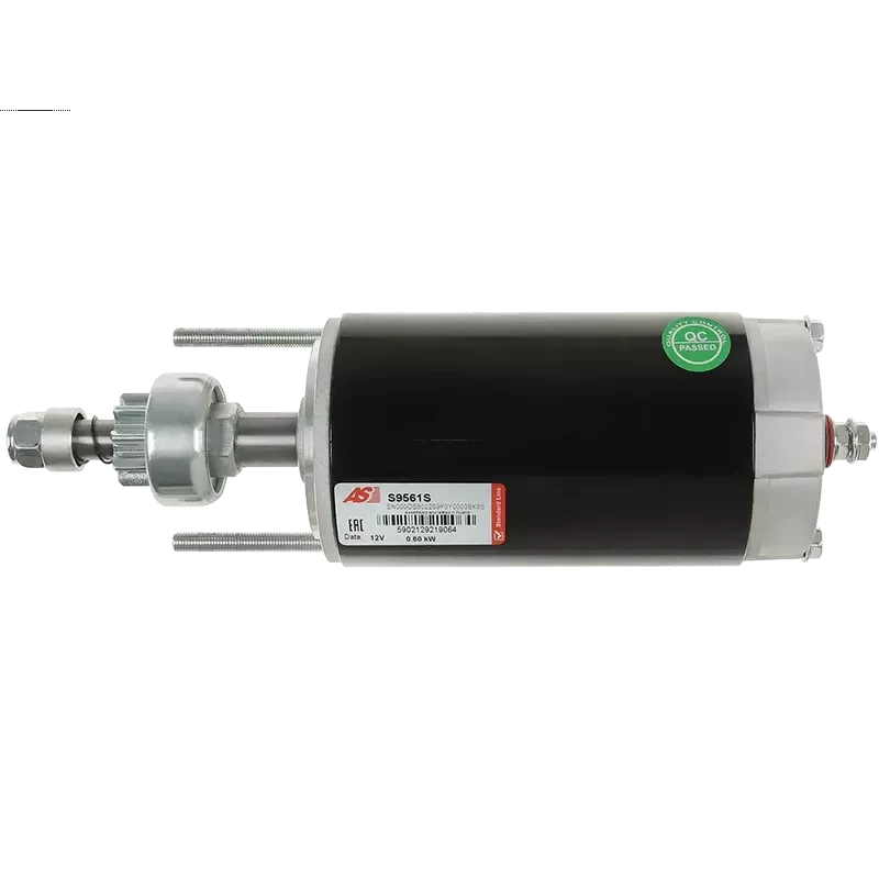 Démarreur 12V 0.60kW 9 dents AS-PL UD13674S, BOSCH F04200M009, CARGO 110636, CHRYSLER 480955, 489955