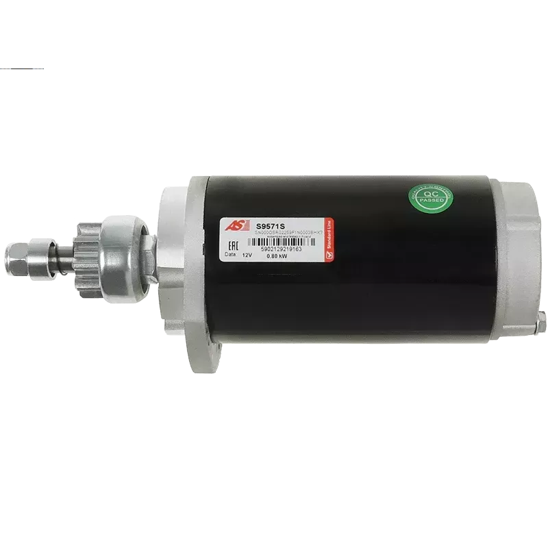 Démarreur 12V 0.80kW 9 dents AS-PL UD13693S, BOBCAT 6512287, CARGO 111701, DELCO RS41027, JOHN DEERE AM34753